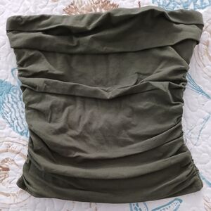 Cutest Vibe Ruched Knit Tube Top